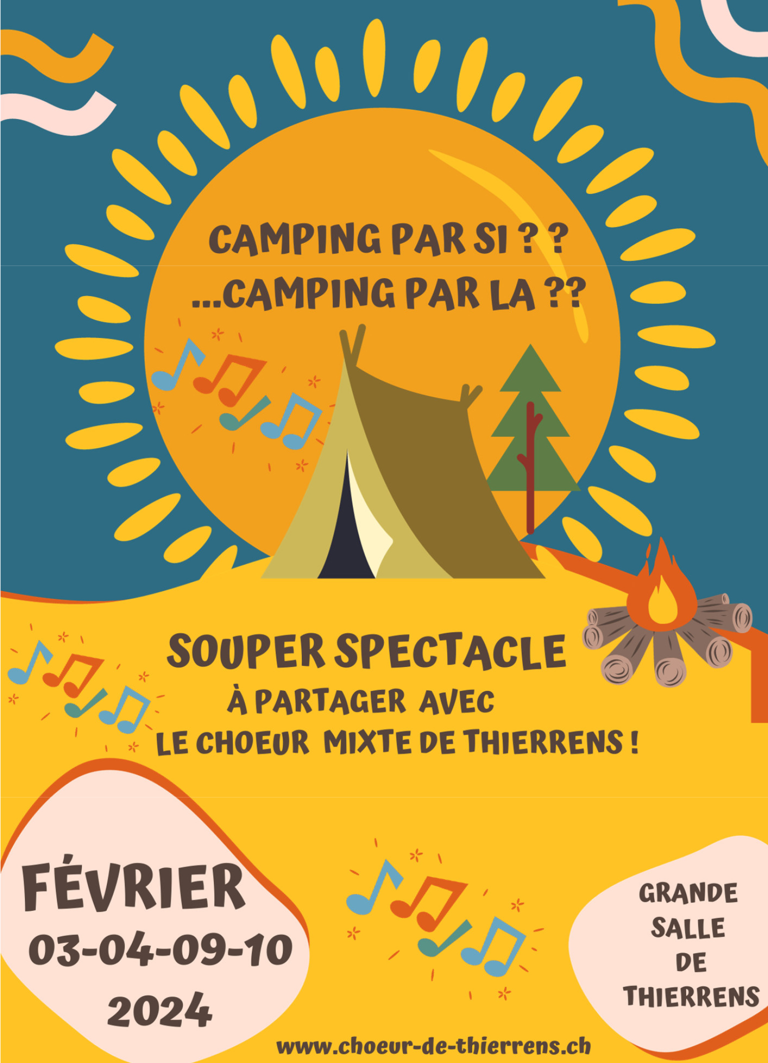 Camping, flyer 2 - recto