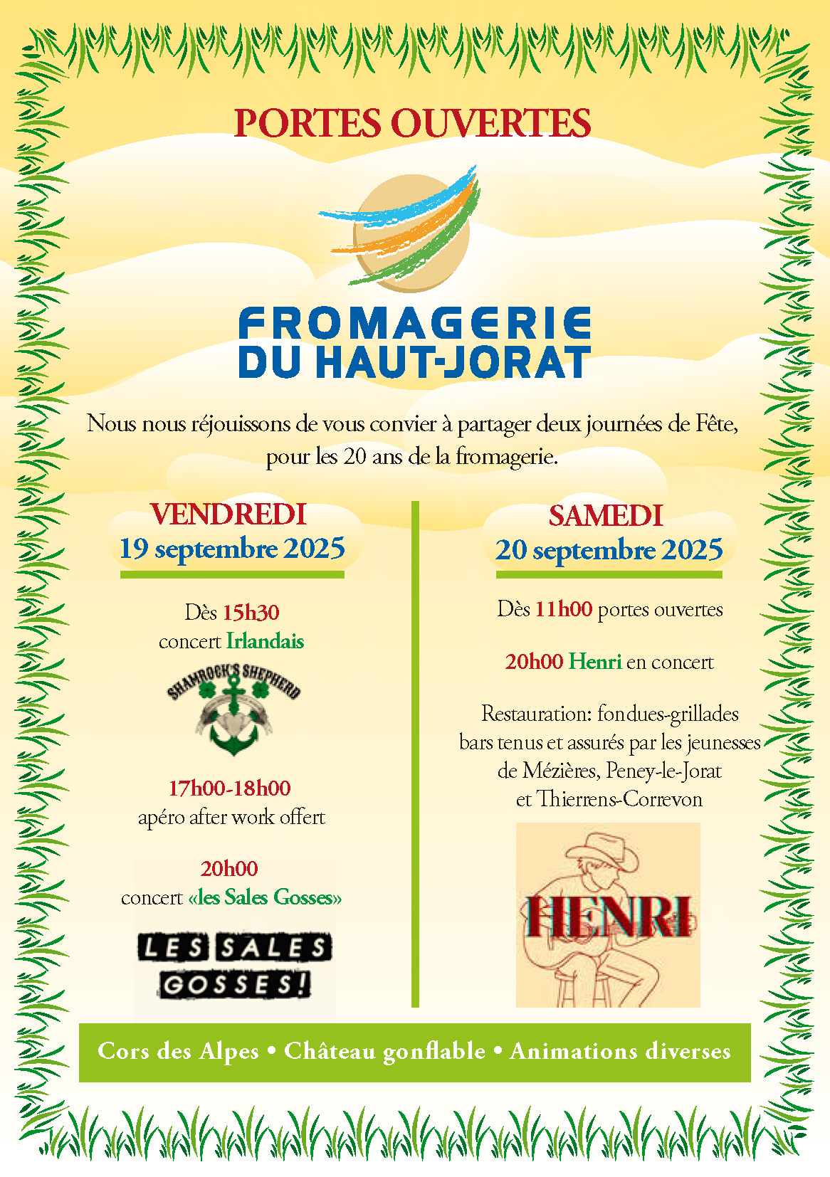 Fromagerie flyers 20 ans